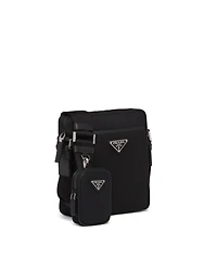 Re-Nylon and Saffiano leather shoulder bag