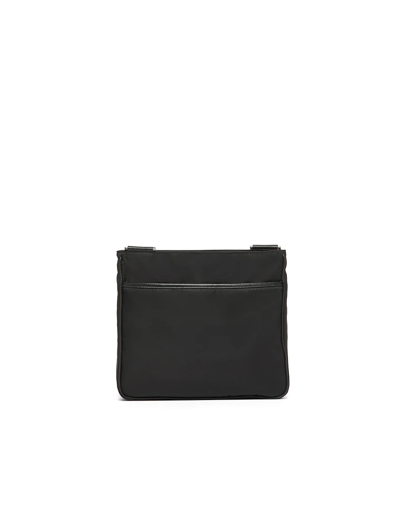 Re-Nylon and Saffiano leather shoulder bag