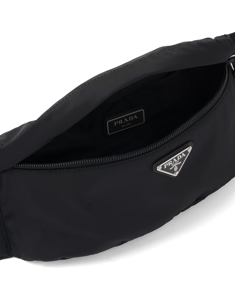 Re-Nylon and Saffiano leather belt bag