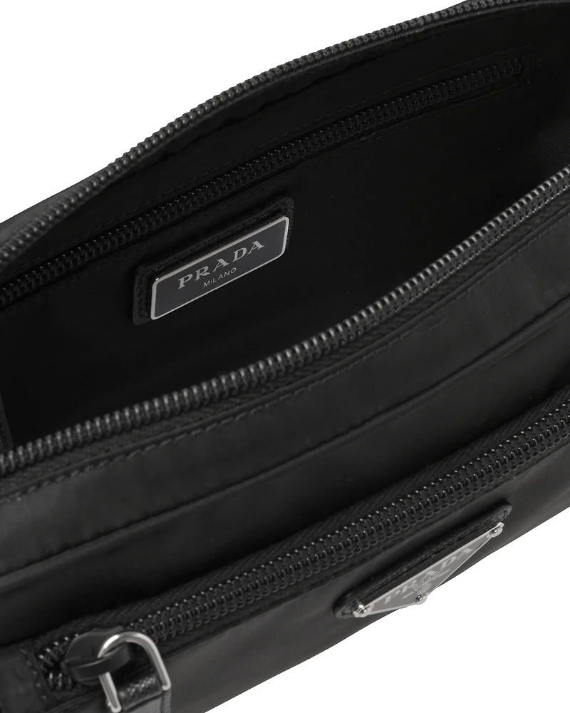 Re-Nylon and Saffiano leather belt bag