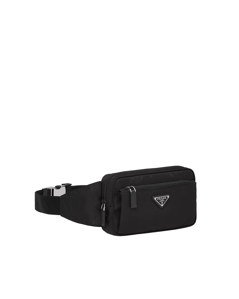Re-Nylon and Saffiano leather belt bag
