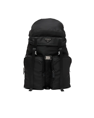 Re-Nylon and Saffiano leather backpack