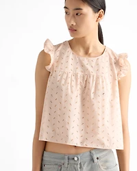 Eyelet lace top