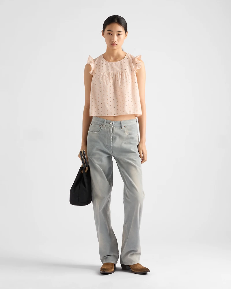 Eyelet lace top