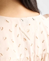 Eyelet lace top
