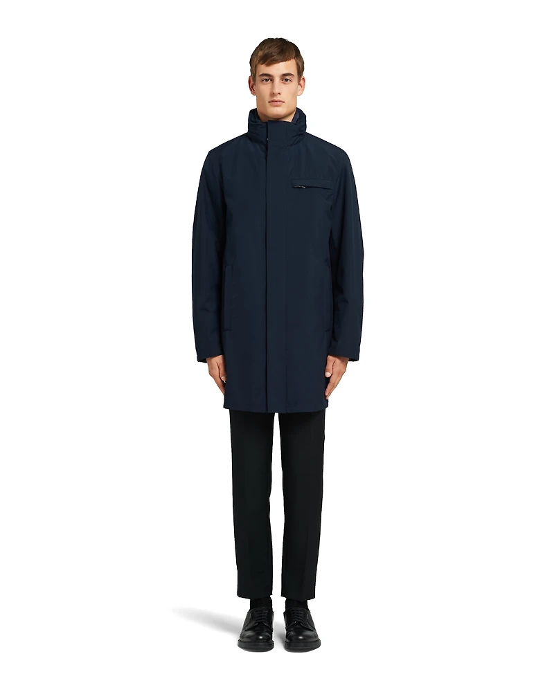 Technical fabric raincoat