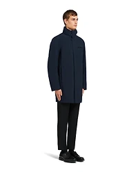 Technical fabric raincoat
