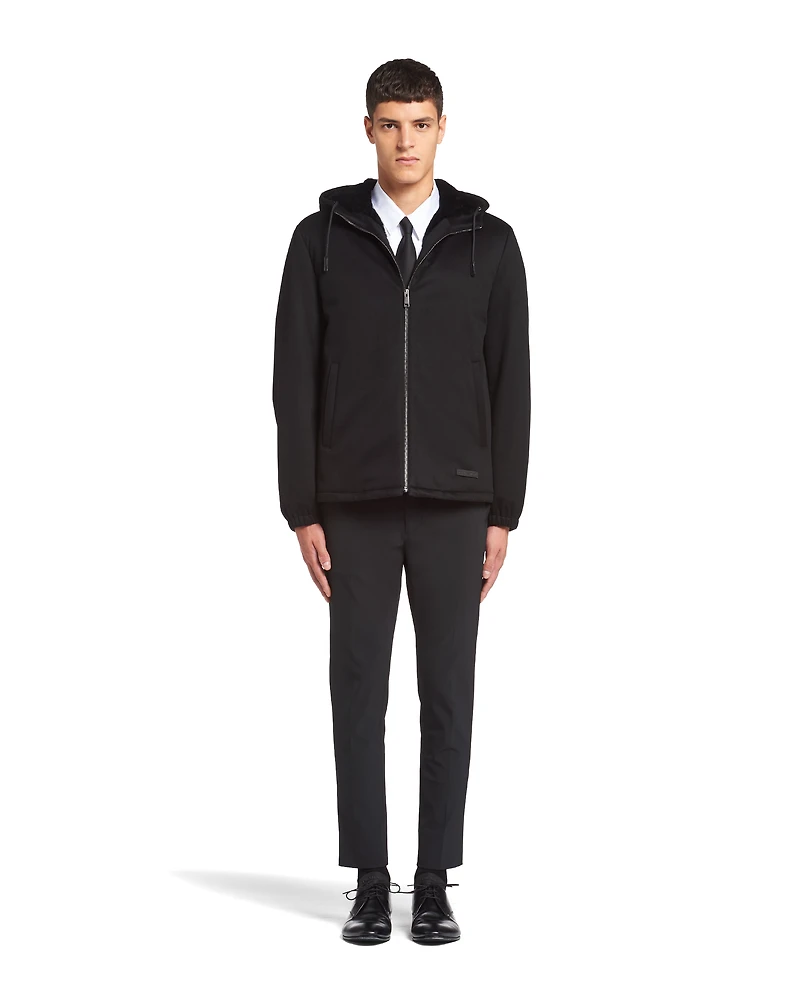 Cashmere blouson jacket
