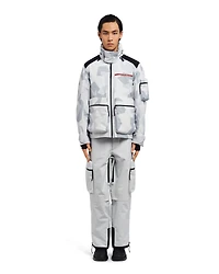 Printed technical fabric ski windbreaker