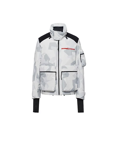 Printed technical fabric ski windbreaker
