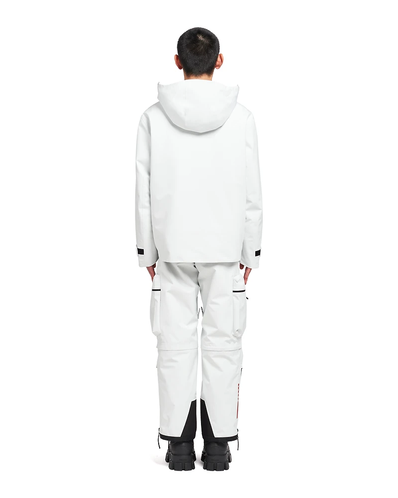 Technical fabric snowboard jacket