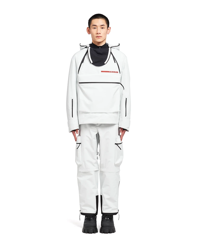 Technical fabric snowboard jacket