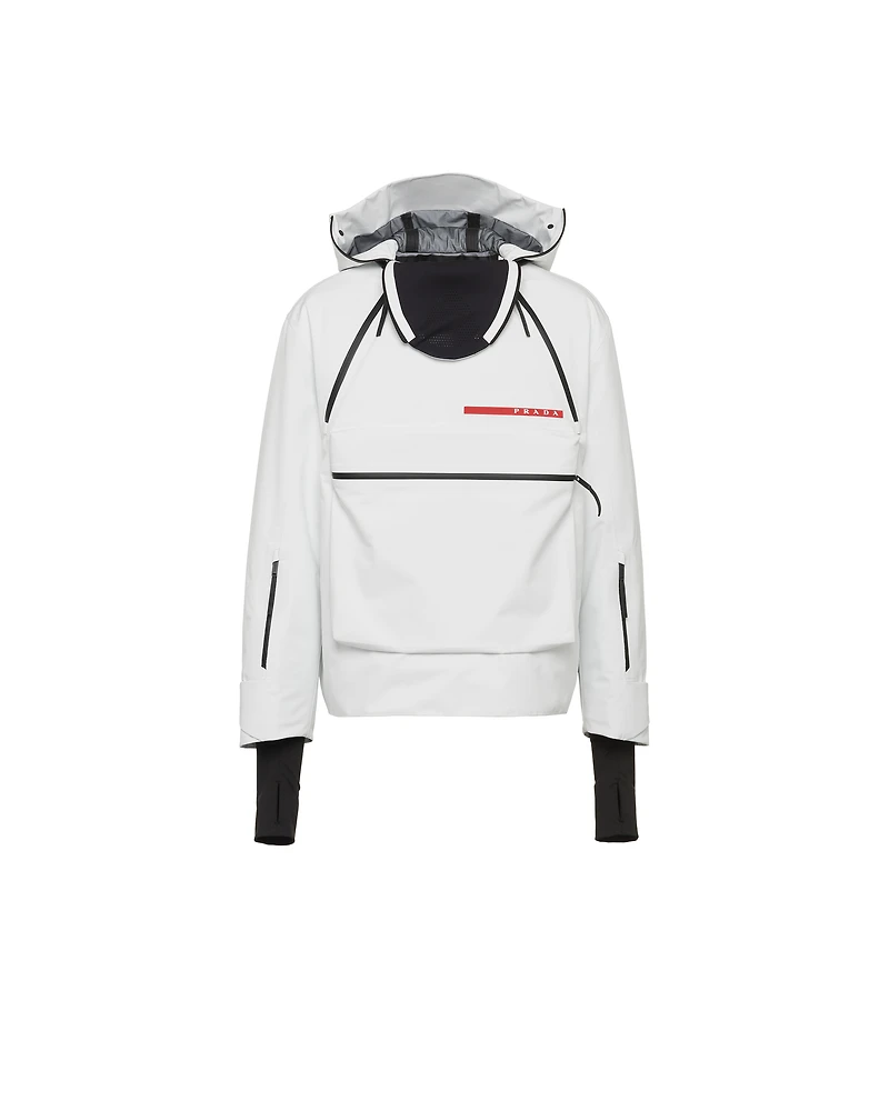 Technical fabric snowboard jacket
