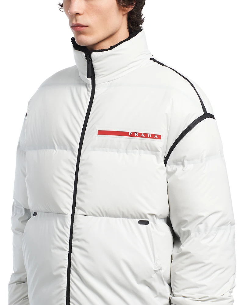 Reversible cropped Light Re-Nylon down jacket
