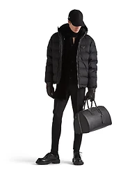 Cropped Re-Nylon down jacket