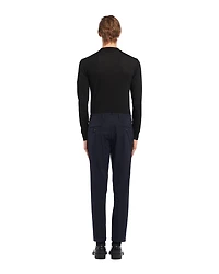 Light Stretch Techno Fabric Trousers