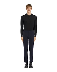 Light Stretch Techno Fabric Trousers