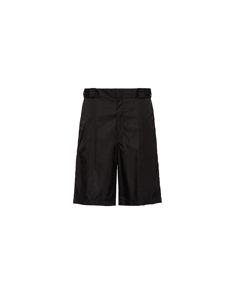 Re-Nylon gabardine Bermudas