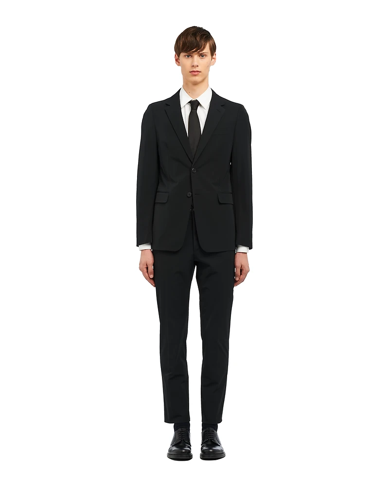 Technical fabric single-breasted suit