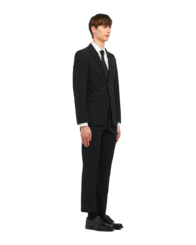 Technical fabric single-breasted suit