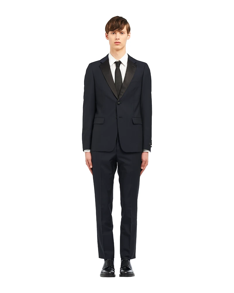 Singled-breasted two-button wool mohair tuxedo