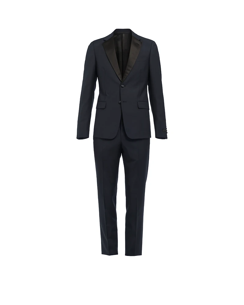 Singled-breasted two-button wool mohair tuxedo