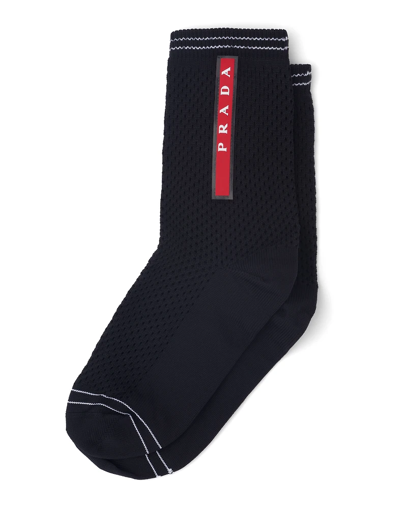 Technical yarn ankle socks
