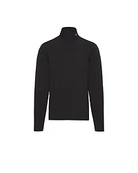 Technical jersey mock turtleneck