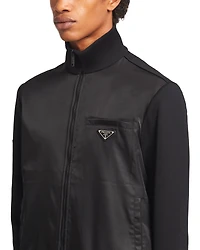 Fleece jacket with Re-Nylon details