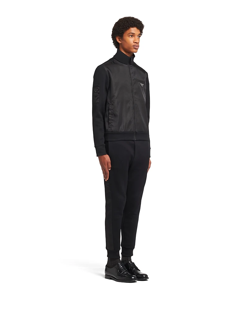 Fleece jacket with Re-Nylon details