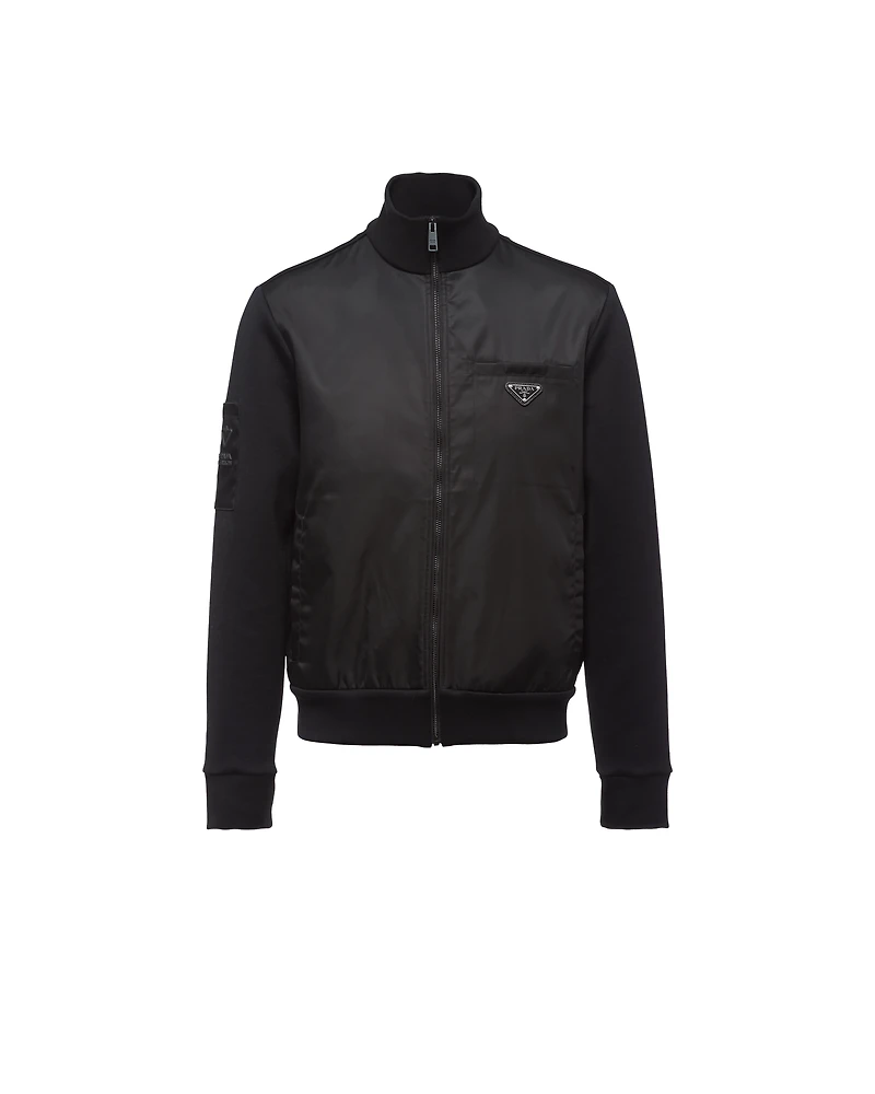 Fleece jacket with Re-Nylon details