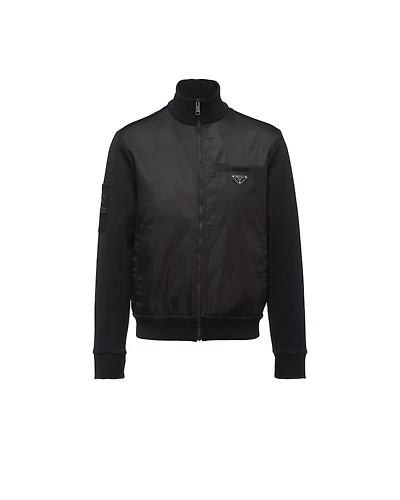 Fleece jacket with Re-Nylon details
