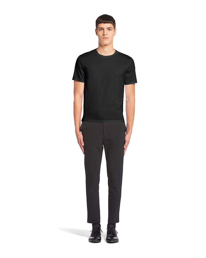 Stretch cotton T-shirt