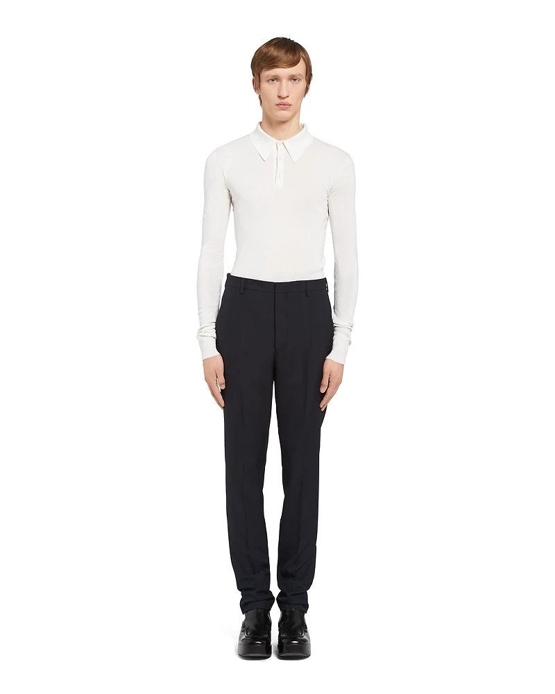 Wool blend pants