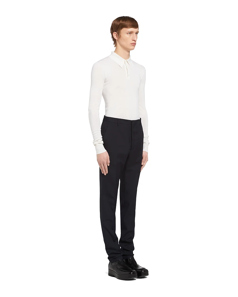 Wool blend pants