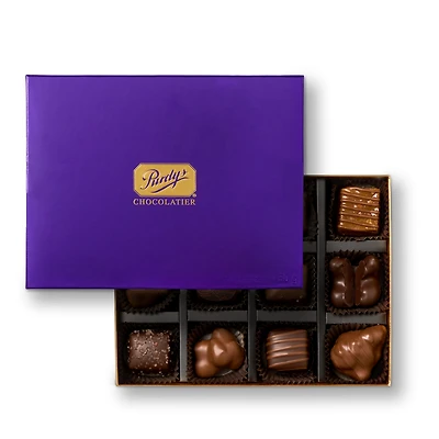 Milk & Dark Chocolate Nuts & Caramels, 12 pc