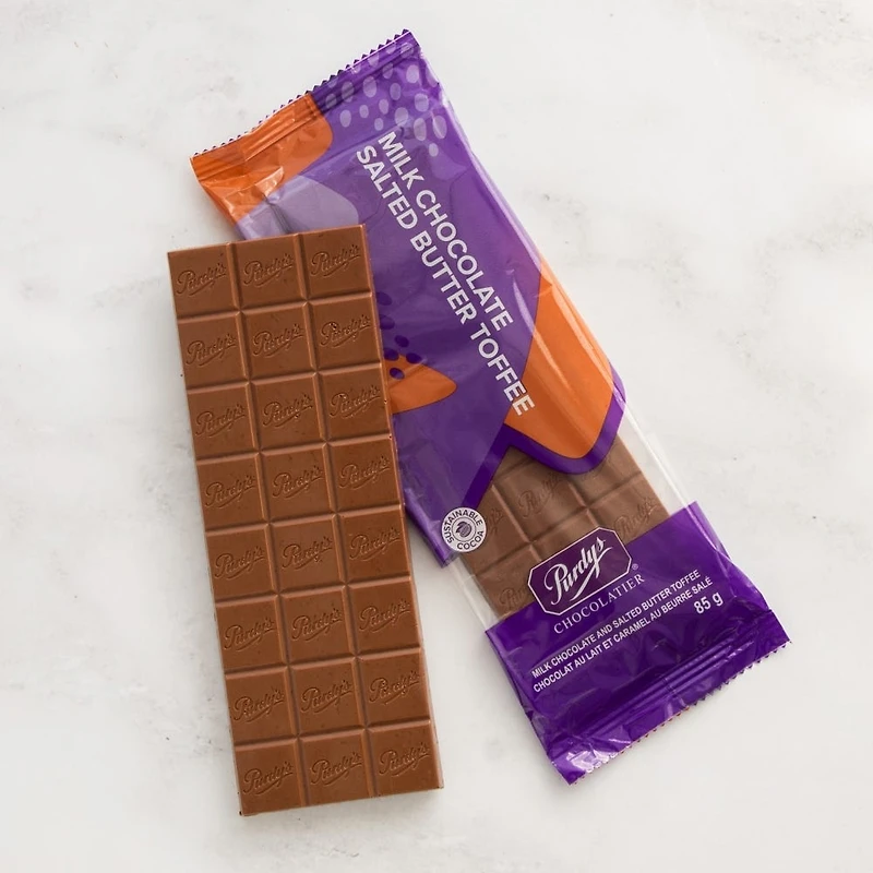 Milk Chocolate Salted Butter Toffee Bar, 85 g