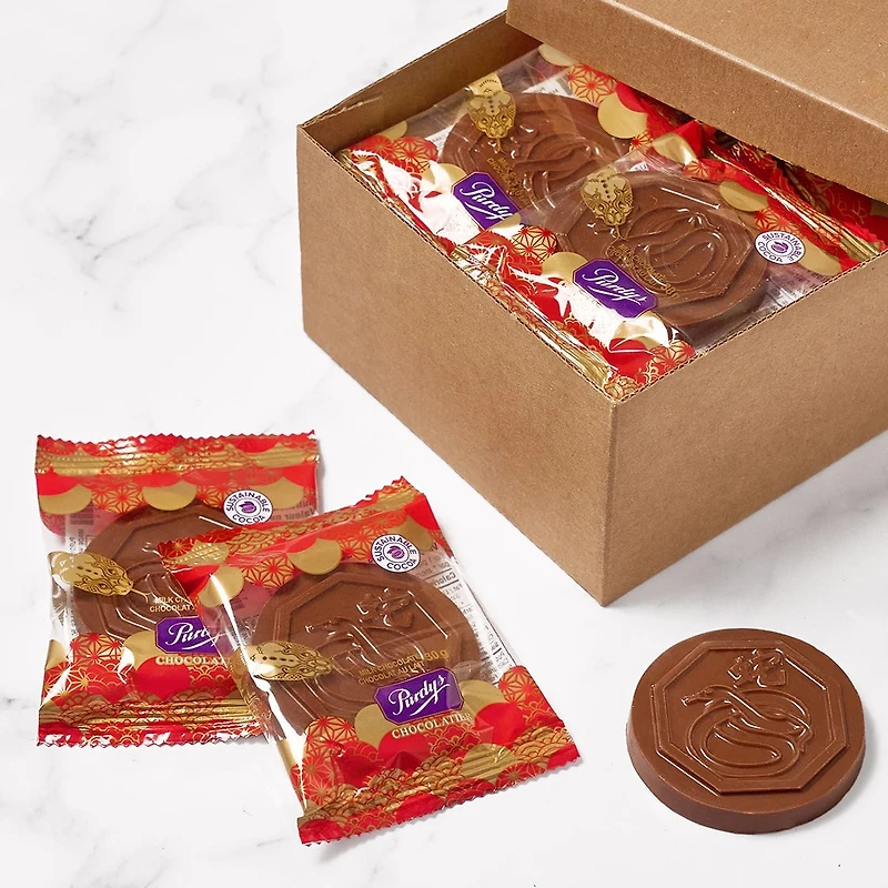 Year of the Snake Milk Chocolate Medallion, box of 24