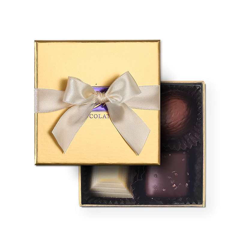 Assorted Chocolate Gold Favour, 4pc