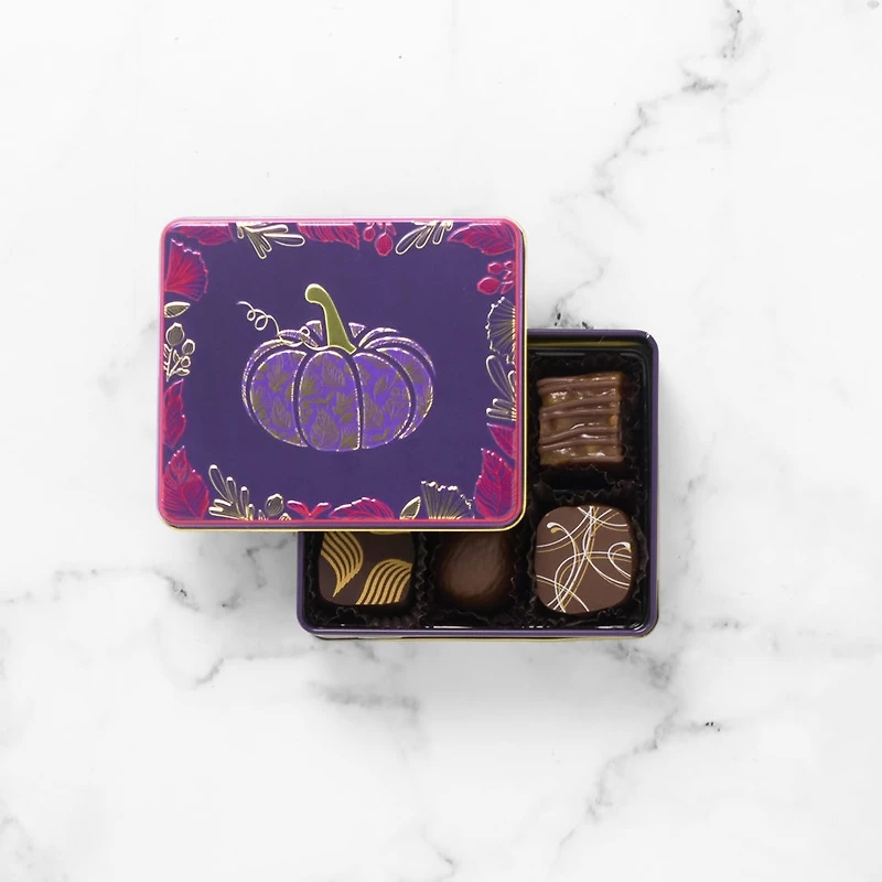 Pumpkin Gift Tin, 6 pc