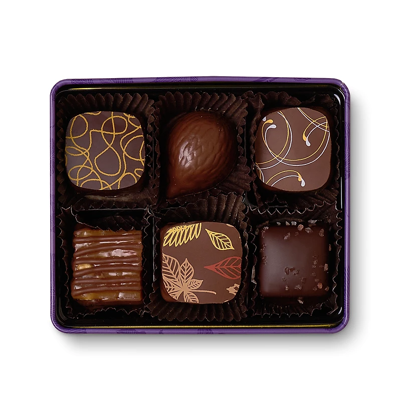 Fall Leaves Gift Tin, 6 pc