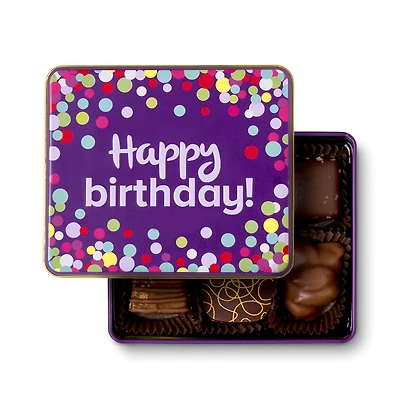 Happy Birthday Tin, 6 pc