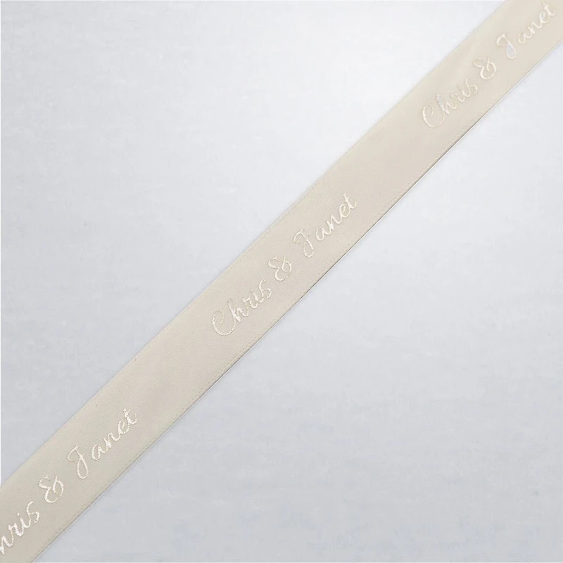 Assorted Chocolate Silver Favour, Personalized Ribbon