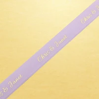 Assorted Chocolate Gold Favour, Personalized Lavender Ribbon, 4 pc