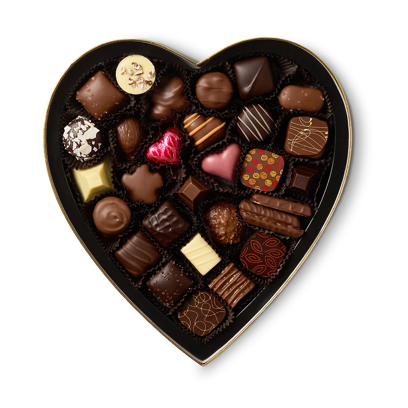 Assorted Chocolate Heart Gift Box, 28 pc