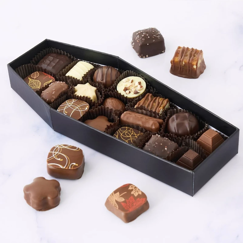 Coffin Chocolate Gift Box, 18 pc
