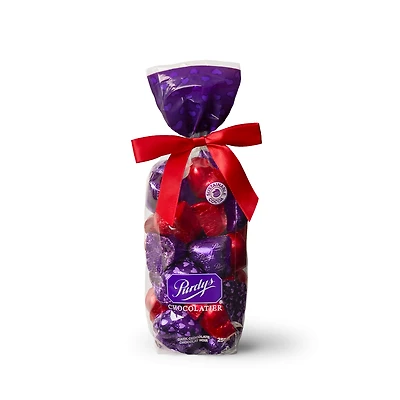 Dark Chocolate Foiled Hearts, 250 g