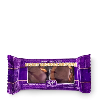 Dark Chocolate Sweet Georgia Browns, pack of 2, 70 g