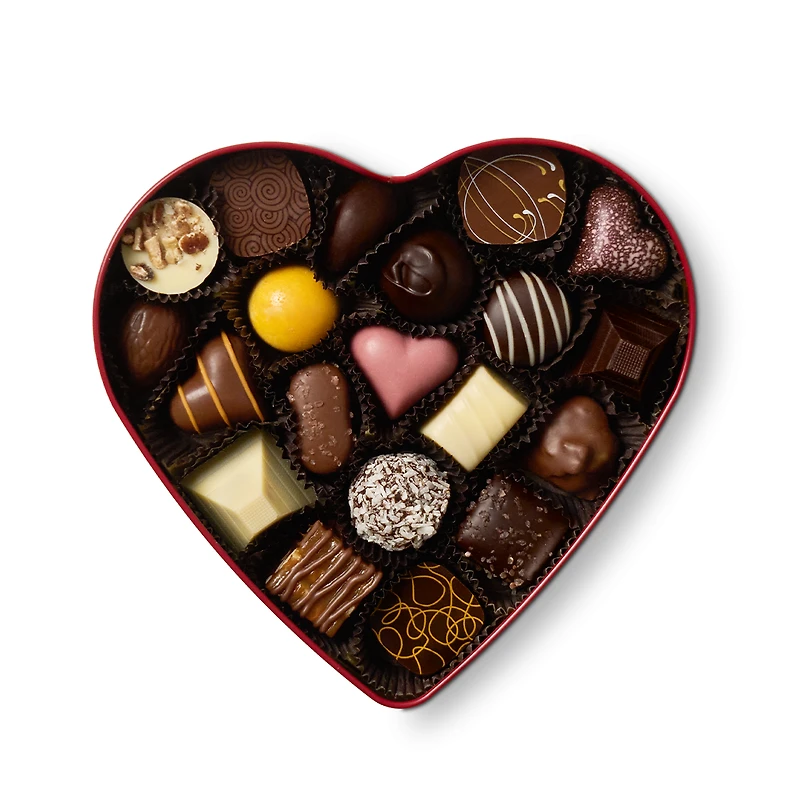 Heart of Roses Gift Tin, 20 pc