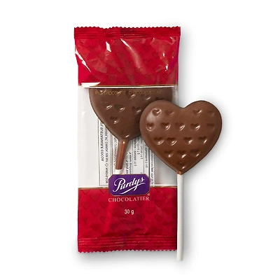 Milk Chocolate Heart Lolly, 30 g